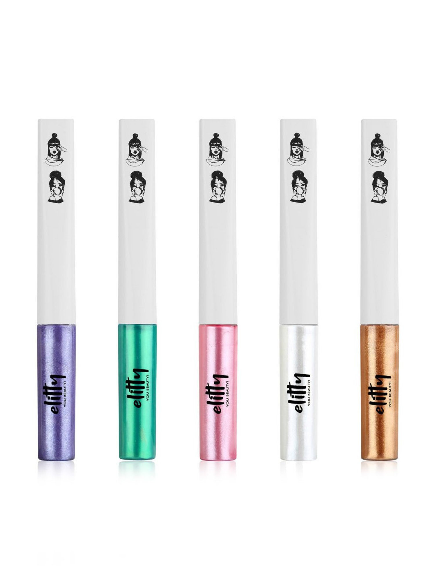 Elitty Eye Gotta Feeling Firecracker Eyeliners Combo - Pack of 5