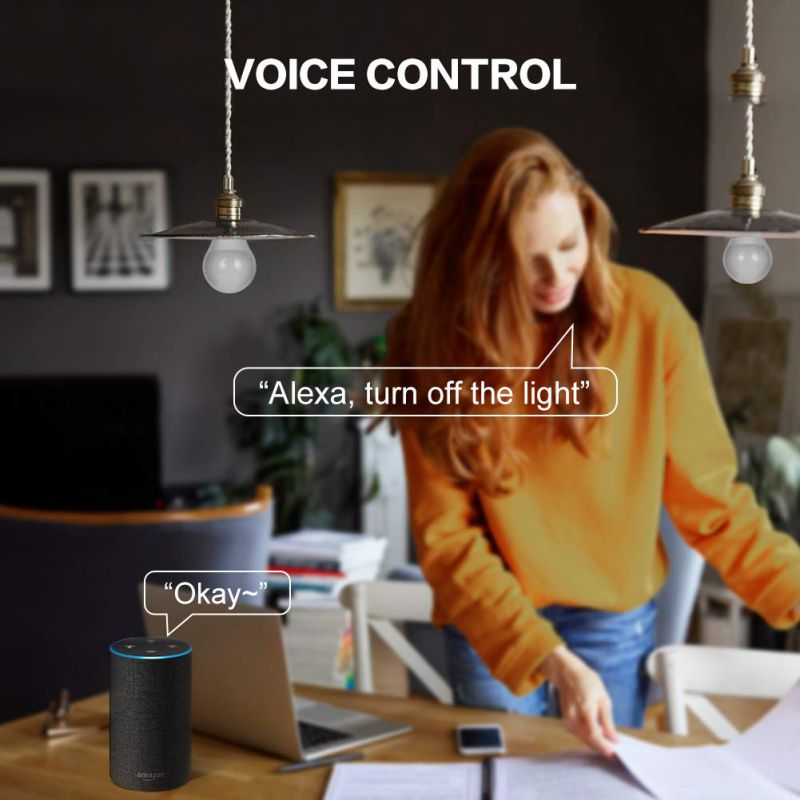 Avatar Controls Smart LED Light Bulb, Alexa Light Bulbs WiFi Dimmable Work with Google Home/Amazon Alexa RGBW Color Changing Lights, No Hub Required 9W E26 B22