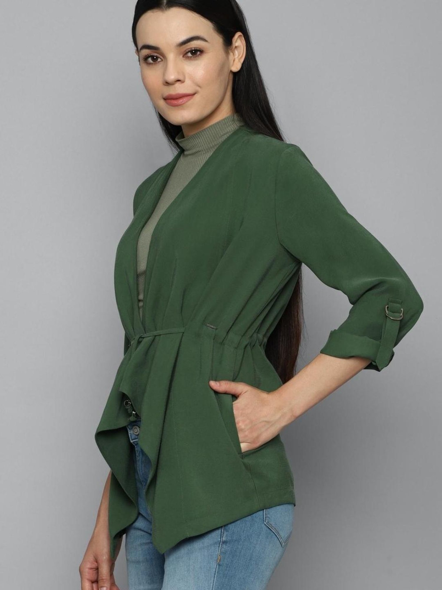 Allen Solly Green Shrug