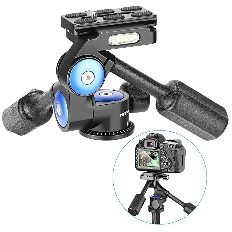 Camera Video Tripod Head Handle Ball Head 360 Degree Rotation with 14 inch Quick Shoe Plate for Tripod Monopod Camera Slider Light Stand and DSLR Cameras Load Up to 22 pounds 3Way