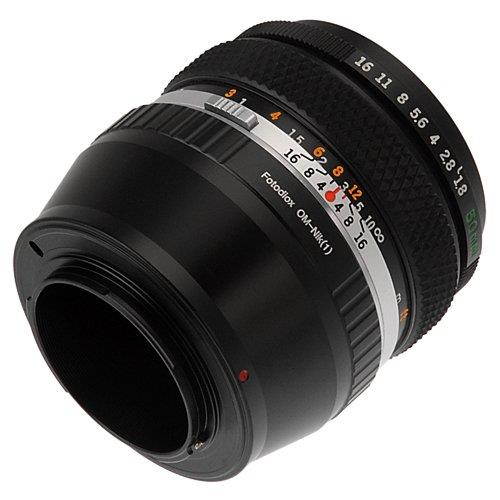 Fotodiox Lens Mount Adapter - Olympus Zuiko (OM) 35mm SLR Lens to Nikon 1-Series Mirrorless Camera Body