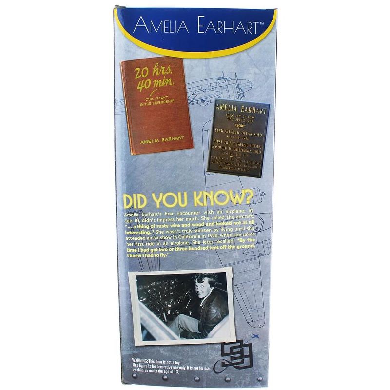 Royal Bobbles Royal Bobbles Amelia Earhart Polyresin Bobblehead
