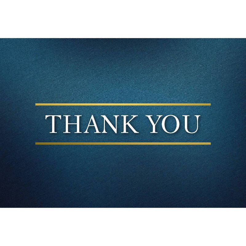 50ct Medieval Thank You Note Card & Envelopes Teal