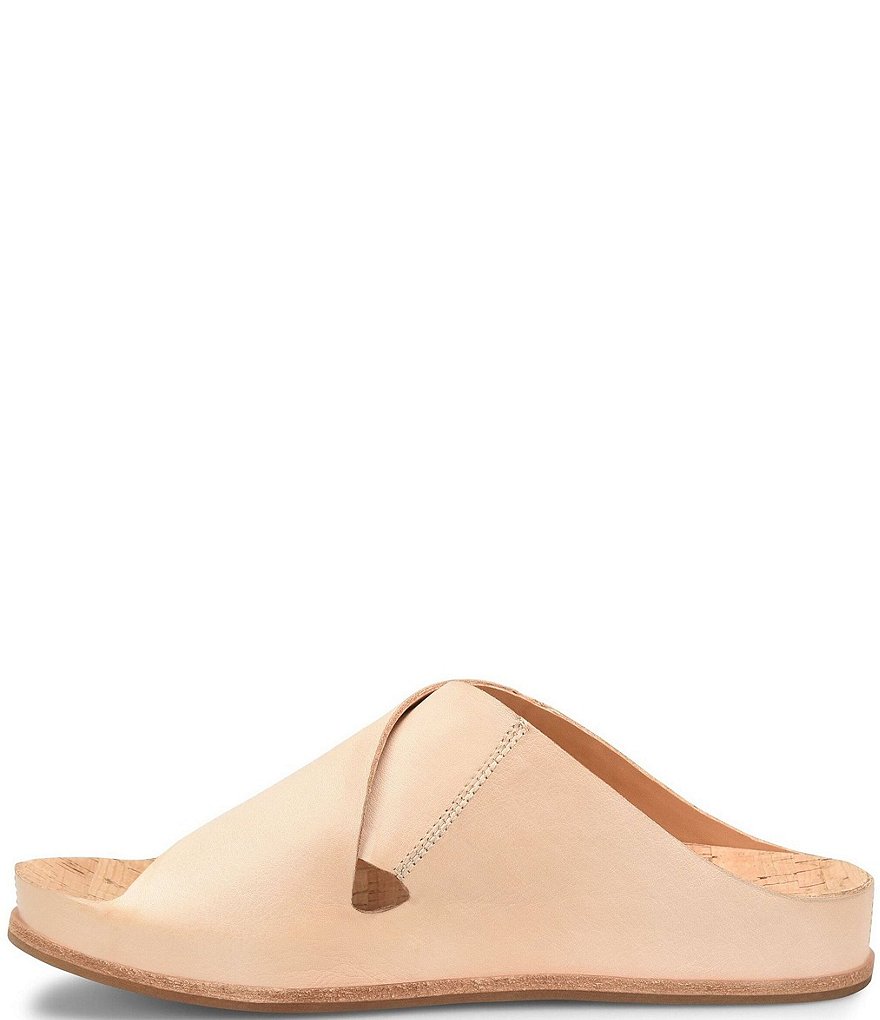 Kork-Ease Tutsi Cross Band Leather Slide Sandals