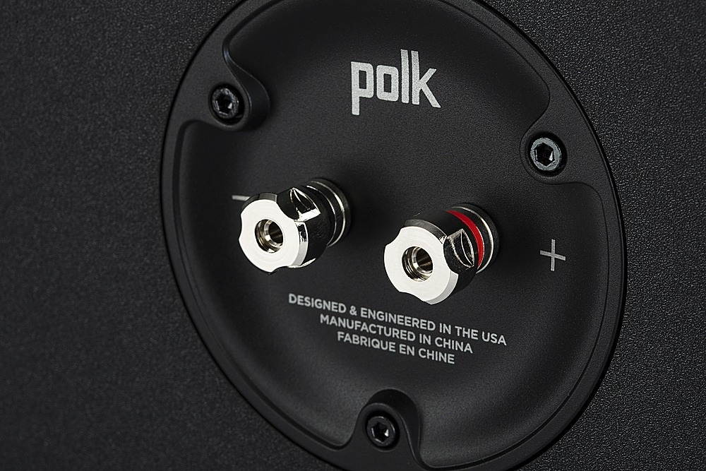Polk Audio - Polk Reserve R350 Left/Right/Center Surround Speaker, New 1" Pinnacle Ring Tweeter  and  Four 4" Turbine Cone Woofers - Black (RESERVER350)