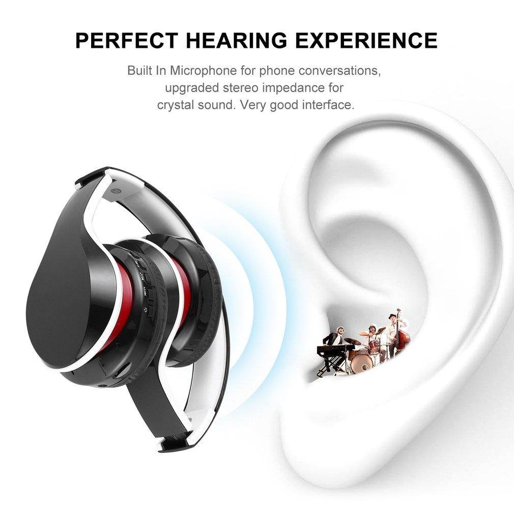 Foldable Stereo Wireless Headset A2DP Bluetooth Sports Headphones with Microphone Support Card Reading Function OY712