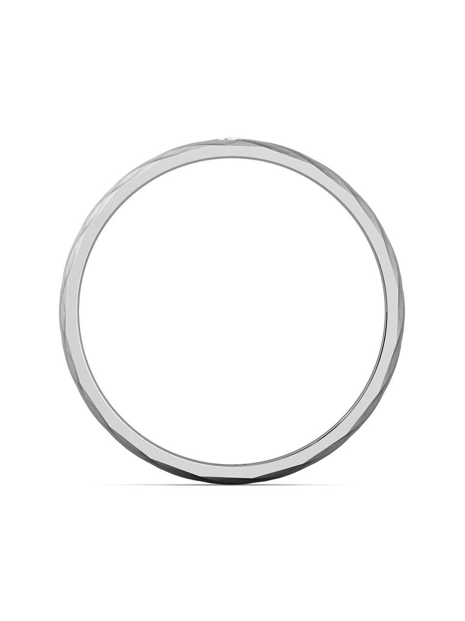 Joyalukkas Polished Extravagant Men's Platinum Ring