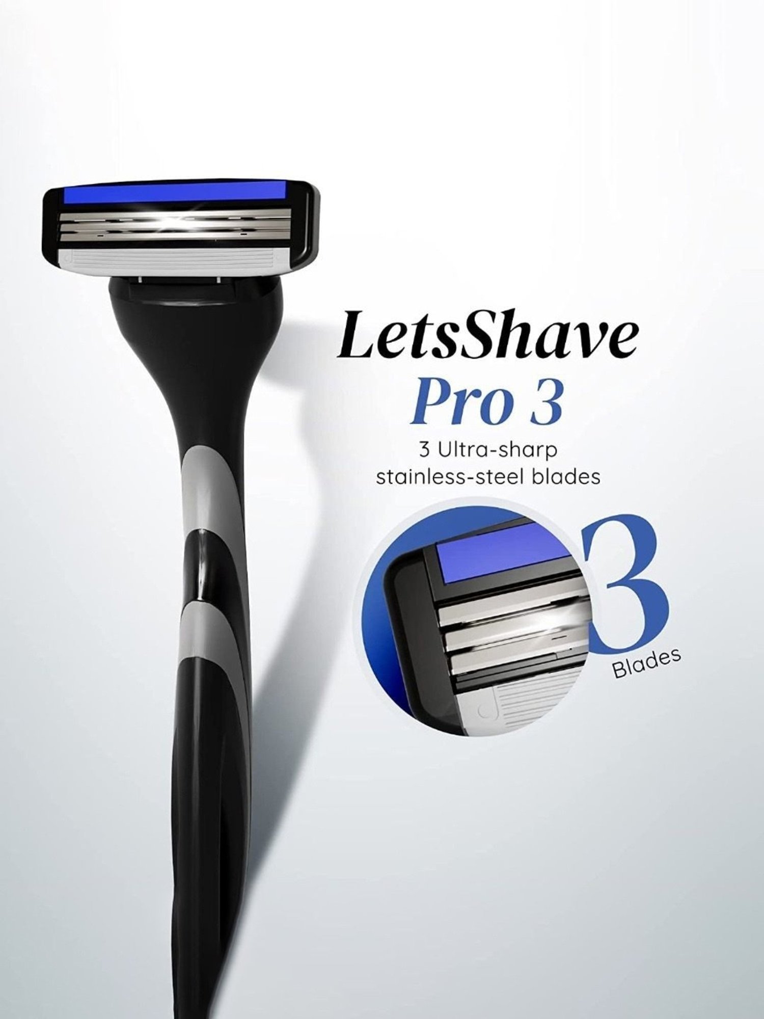LetsShave Pro 3 Value Set for Men (Multicolor)