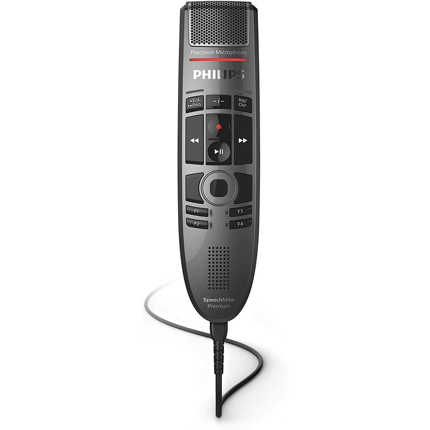 Philips SMP3700 SpeechMike Premium Touch Precision USB Microphone - Push Button Operation