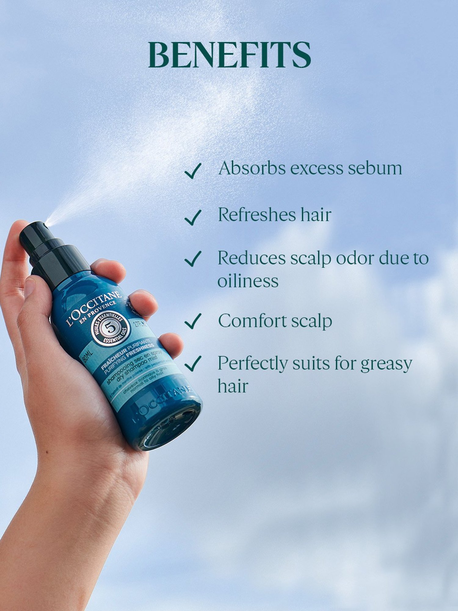 Sanfe Hair Volumizing Dry Shampoo - 25 ml