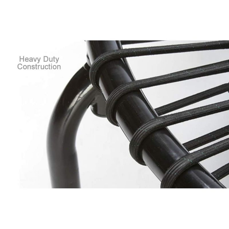 JumpSport 250 Indoor Home Cardio Fitness Safely Cushioned Rebounder Exercise Mini Trampoline with Premium Bungees and Workout DVD, Black