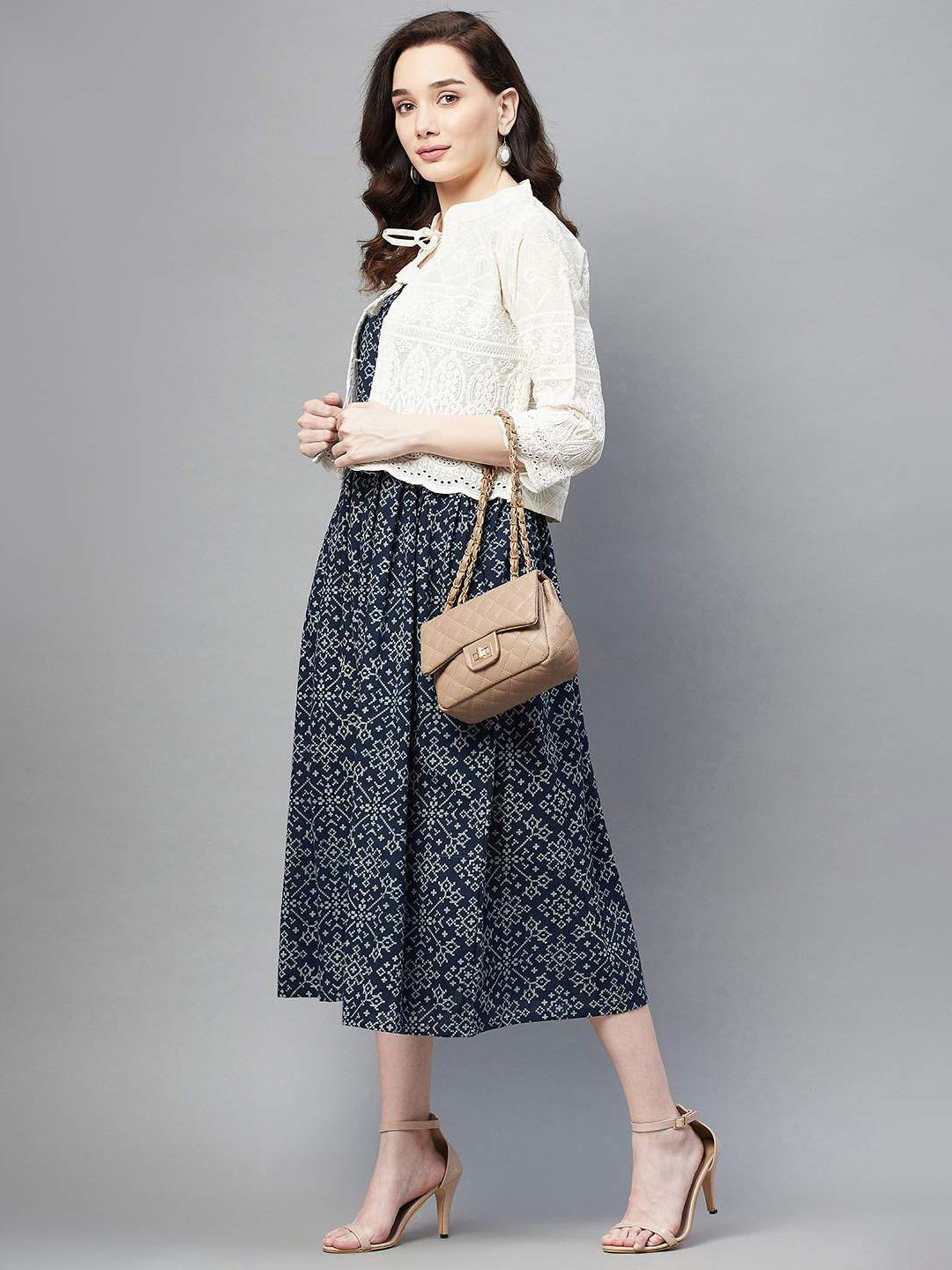 Aarika Cream Embroidered Ethnic Jacket