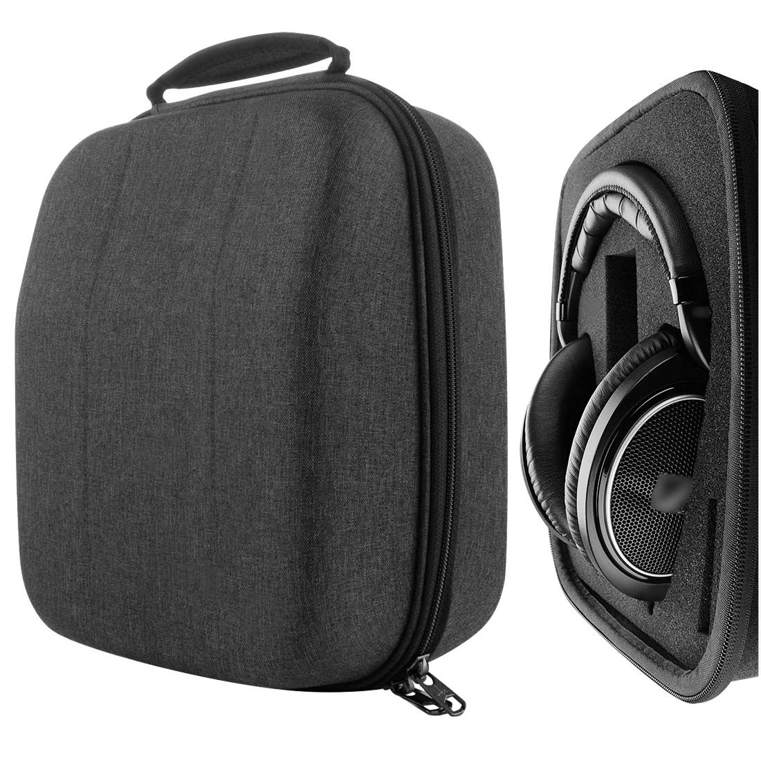 Geekria UltraShell Headphone Case for Sennheiser HD599, HD598CS, HD280PRO, HD650, AKG K361, K371, K167, K540, Beyerdynamic DT880pro, DT990 Headphones, Replacement Large Hard Shell Travel Carrying Bag
