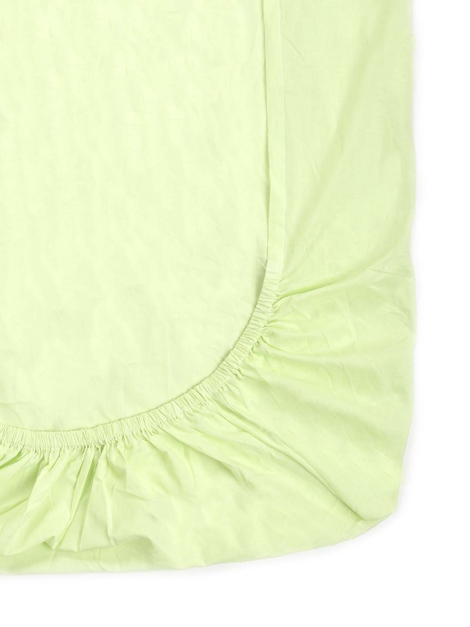The Baby Atelier Lime Green Organic Cotton Kids Fitted Bed Linen Set