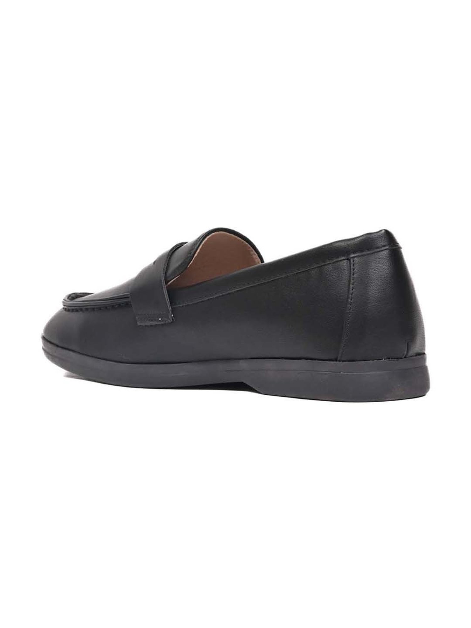 Jove Women's Black Casual Loafers