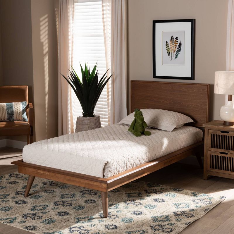 Jupiter Mid Tufted Platform Bed - Queen - Gray - Baxton Studio