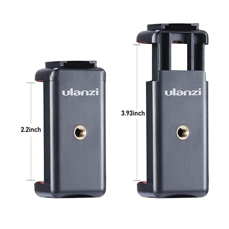 ST07 Phone Tripod Mount with Cold Shoe Mount for Microphone LED Video Light 14 Tripod Screw for iPhone 11ProPro Max XS Max XR X 8 7 Plus Samsung Galaxy OnePlus Google Pixel Vlog Vlogging