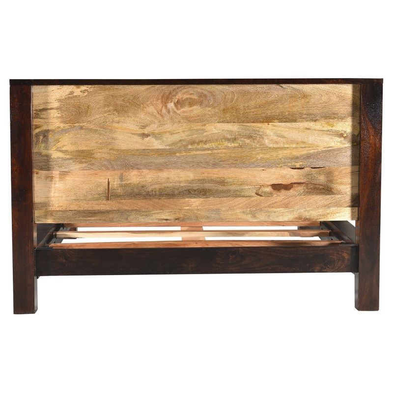 Surat Solid Wood Bed - Brown - Queen - Timbergirl