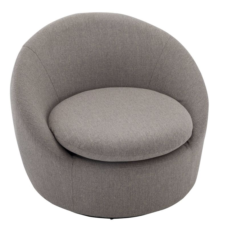 Modern Cozy Swivel Chair Gray - WOVENBYRD