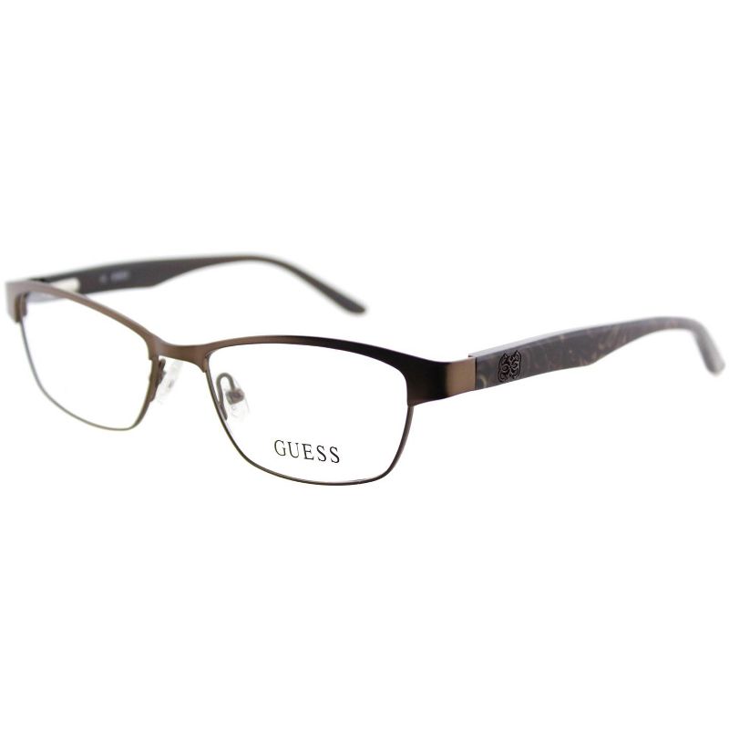 Guess  049 Womens Cat-Eye Eyeglasses Brown 50mm