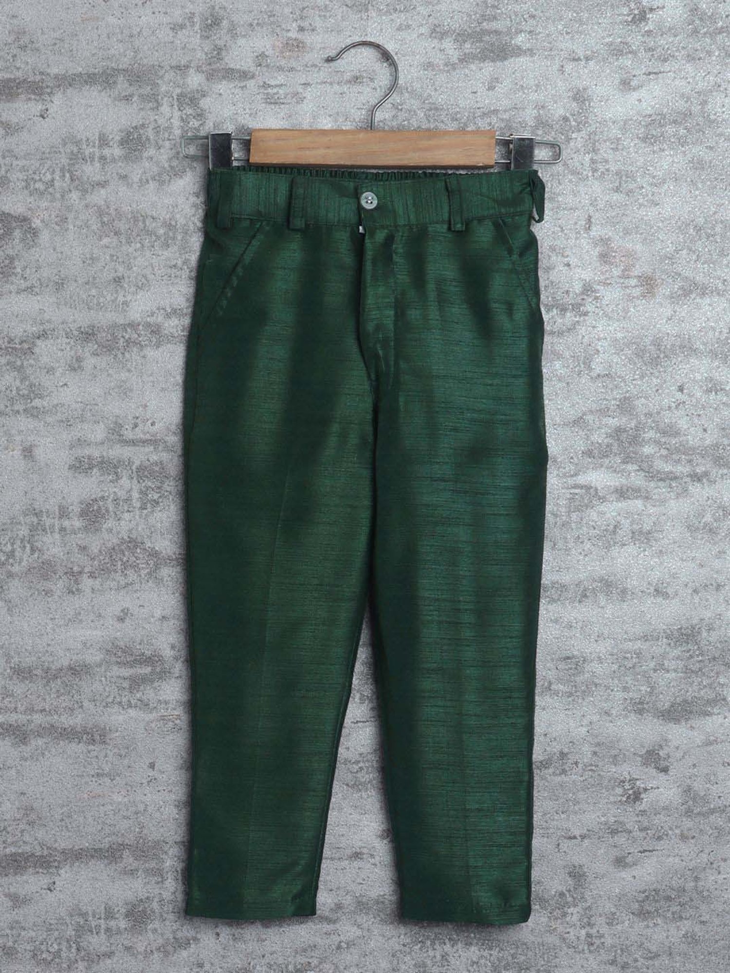 VASTRAMAY Boys Turquoise Floral Full Sleeves Indowestern