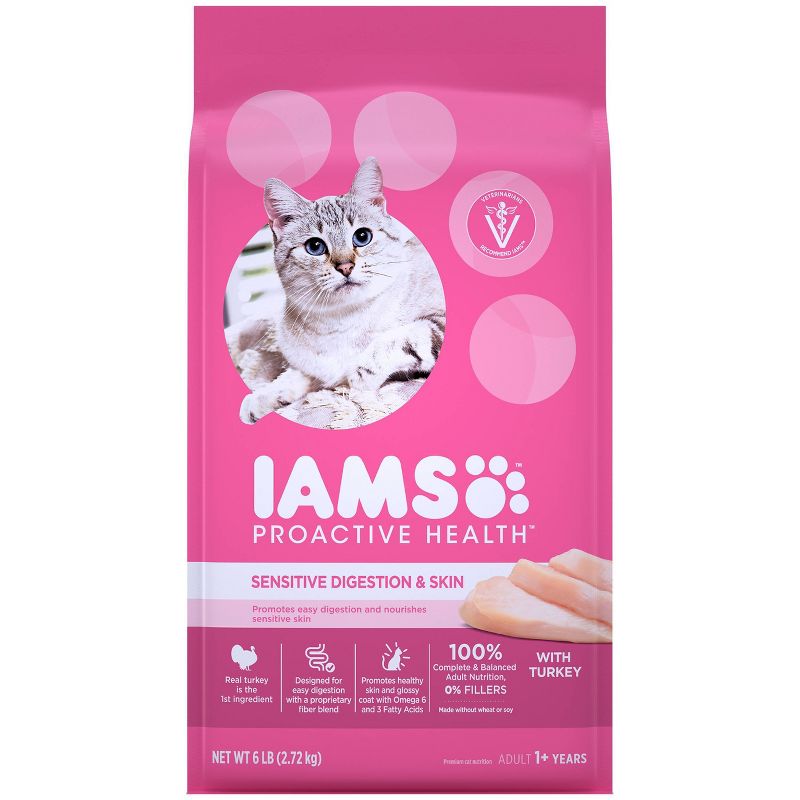 Iams Sensitive Digestion & Skin Dry Cat Food - 6lb