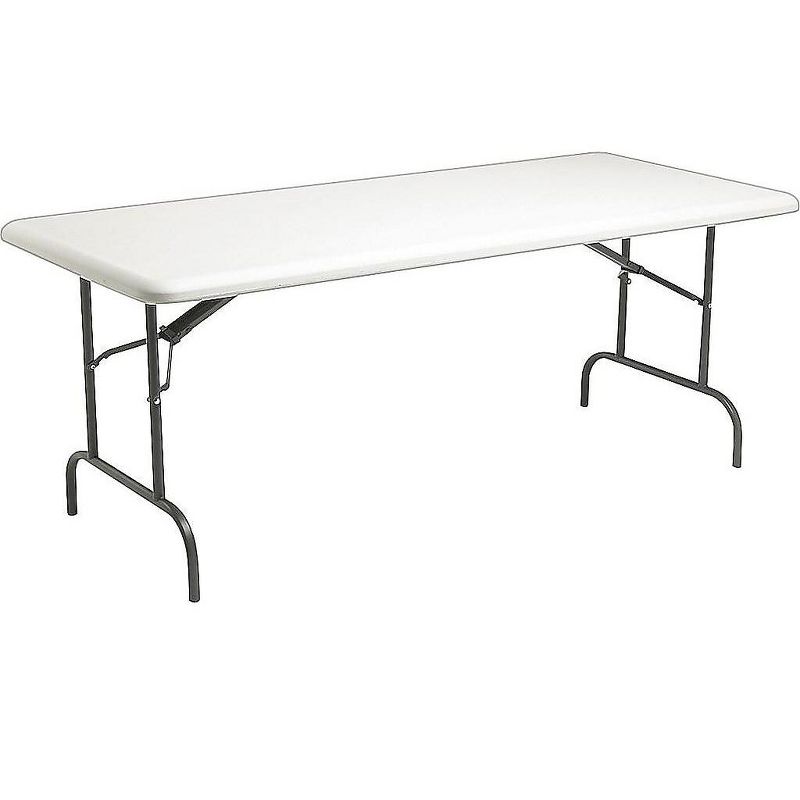 Iceberg IndestrucTables Too 1200 Series Resin Folding Table 72w x 30d x 29h Platinum 65223