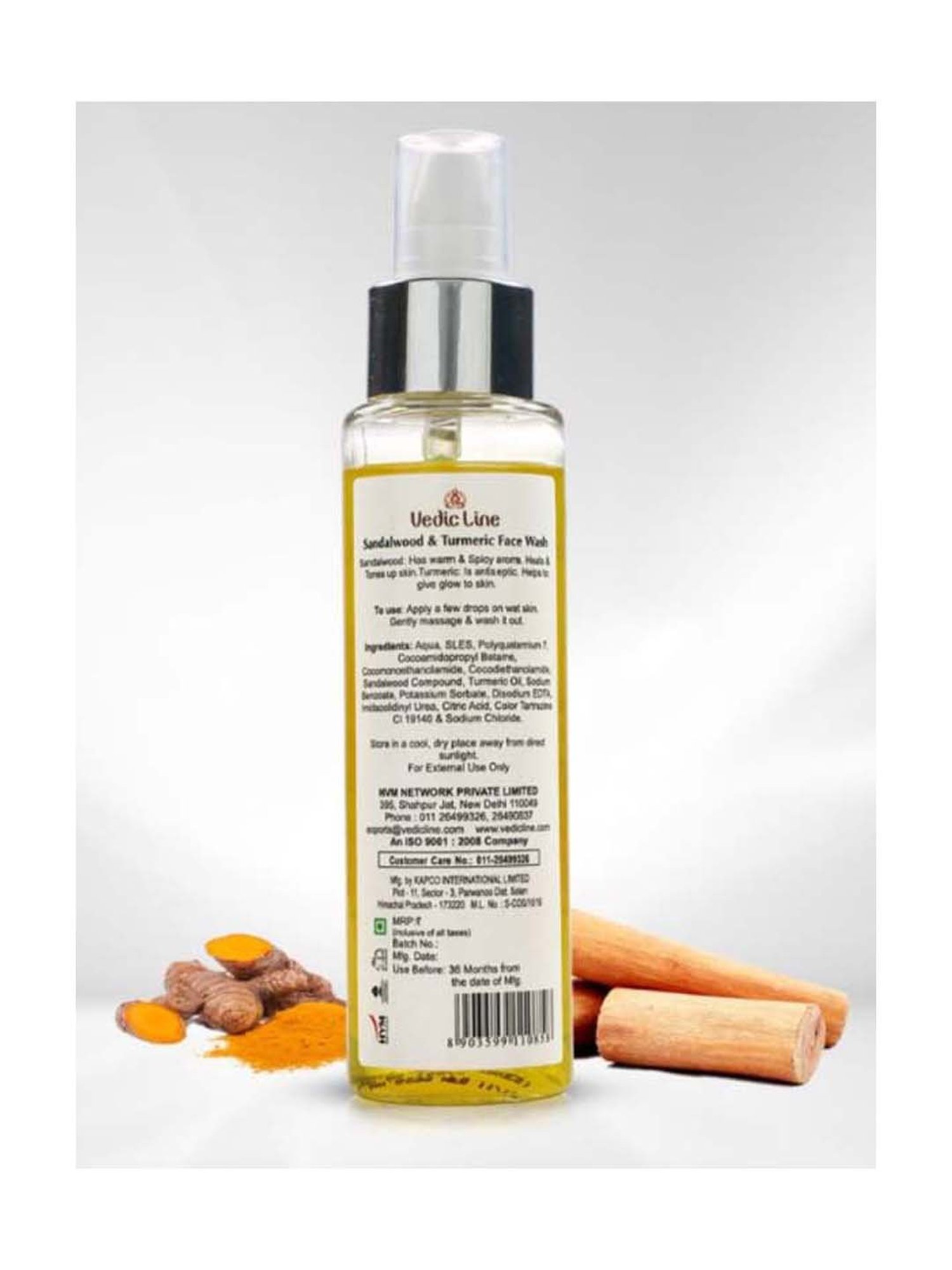 VEDIC LINE Sandalwood and Turmeric Face Wash - 100 ml