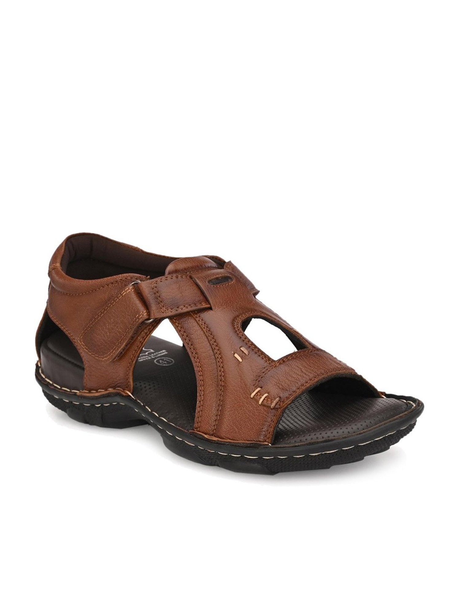 Hitz Men's Tan Fisherman Sandals