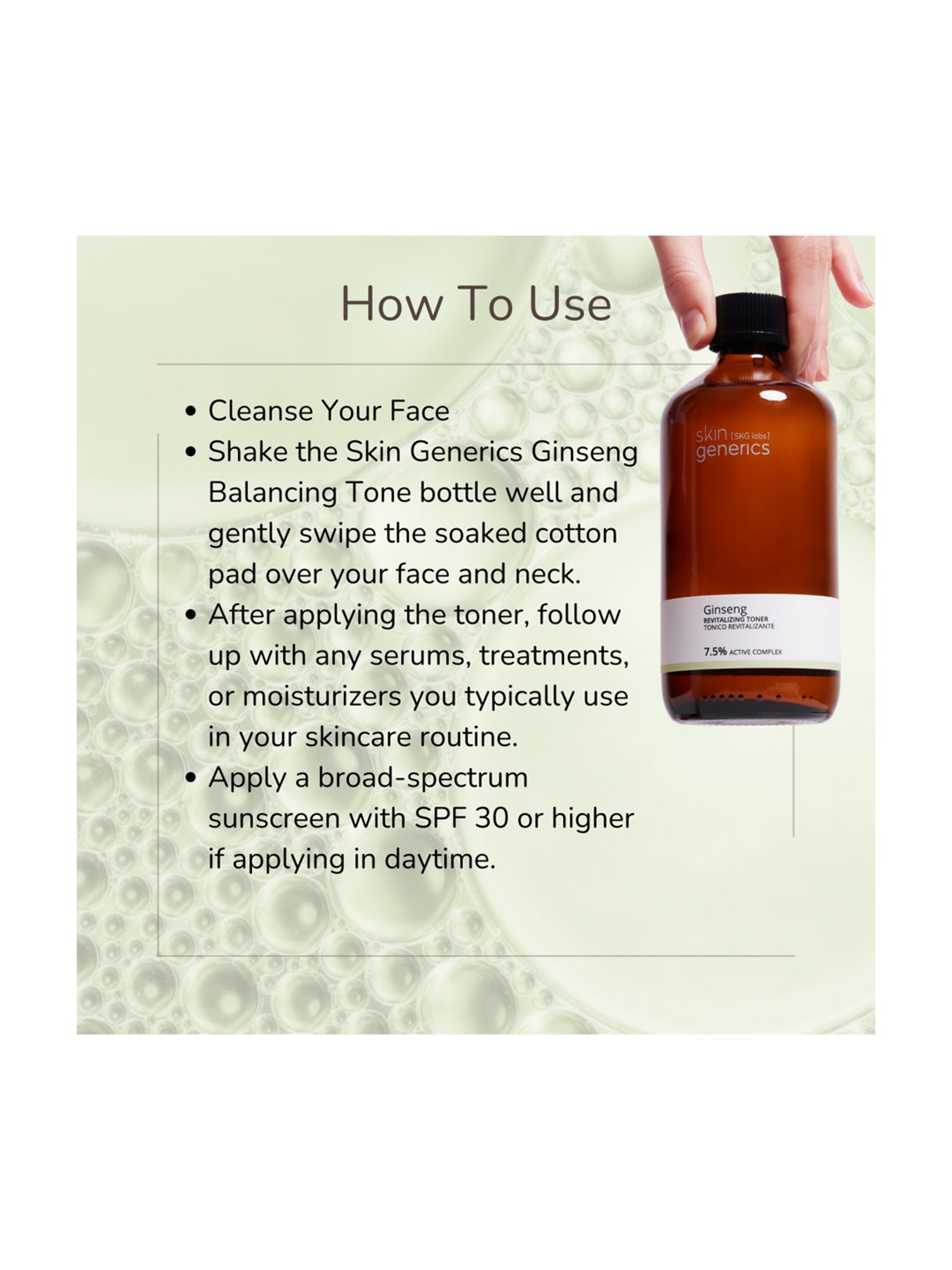 Skin Generics Ginseng Revitalizing Toner - 250 ml