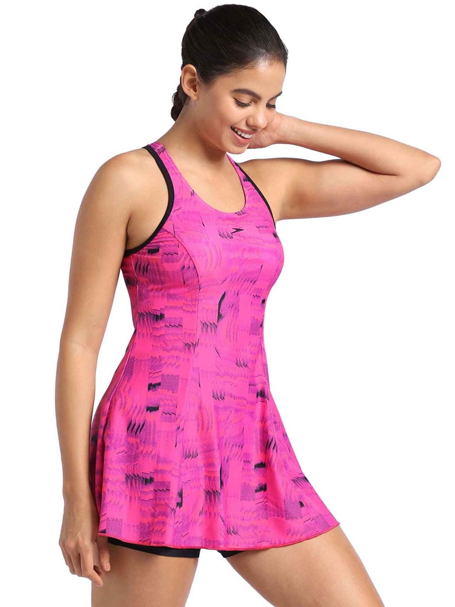 Speedo Pink Printed Swimwear