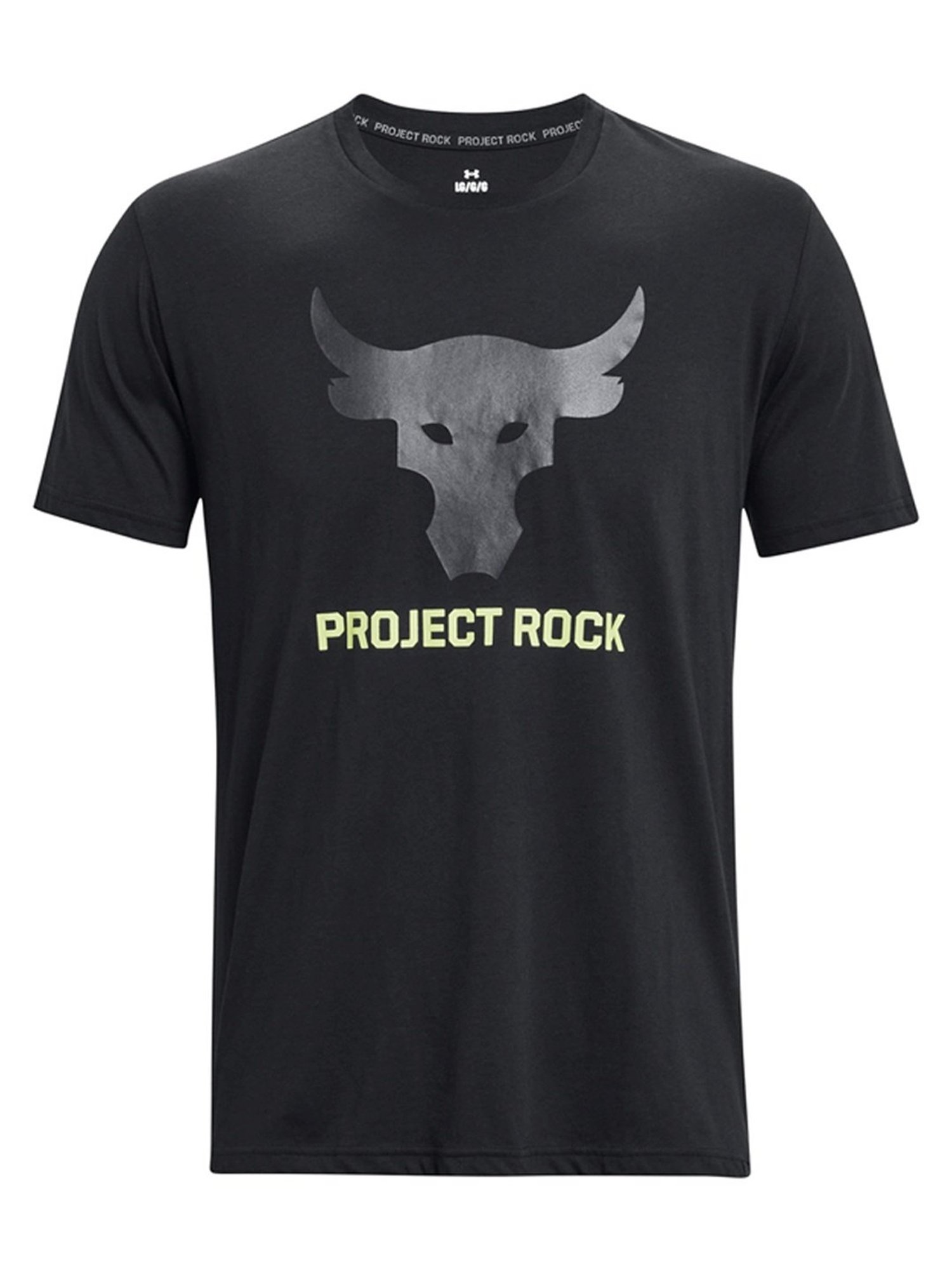 Under Armour Black Cotton Loose Fit Printed Sports T-Shirt