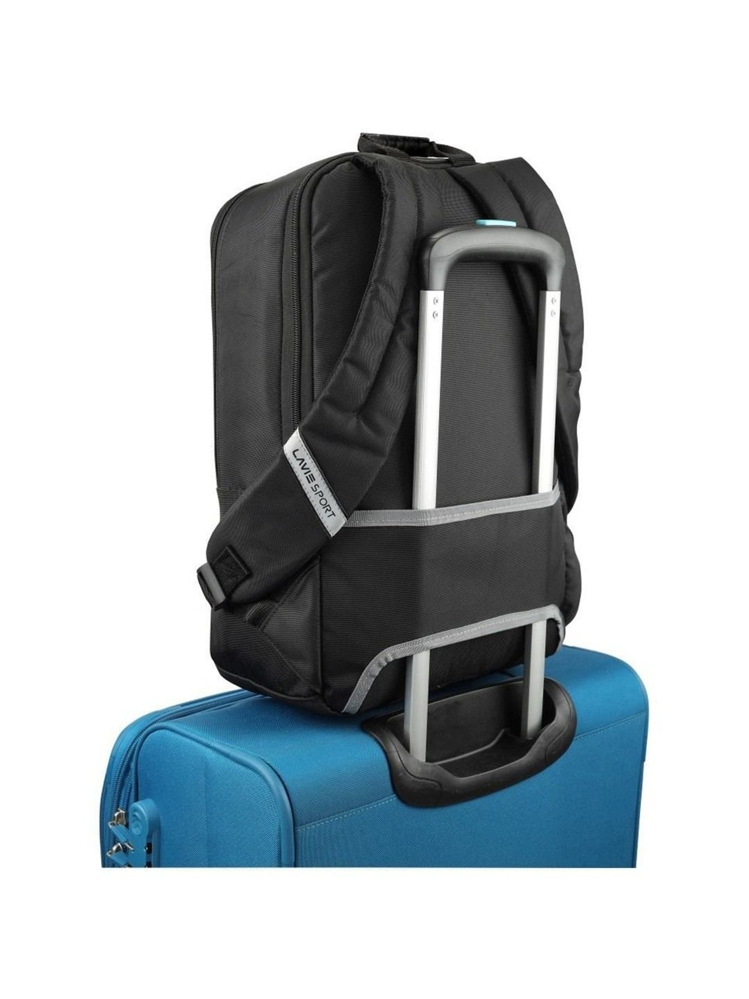 LAVIE SPORT Grey Polyester Medium Laptop Backpack