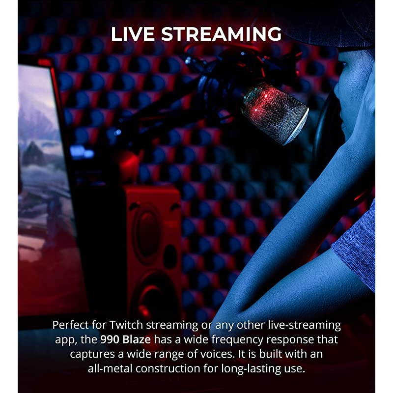 990 Blaze LED Large Diaphragm Cardioid Condenser Microphone