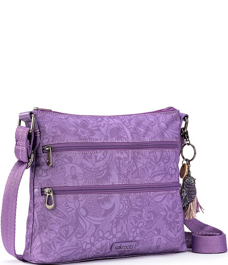 Sakroots Basic Zip Top Crossbody Bag
