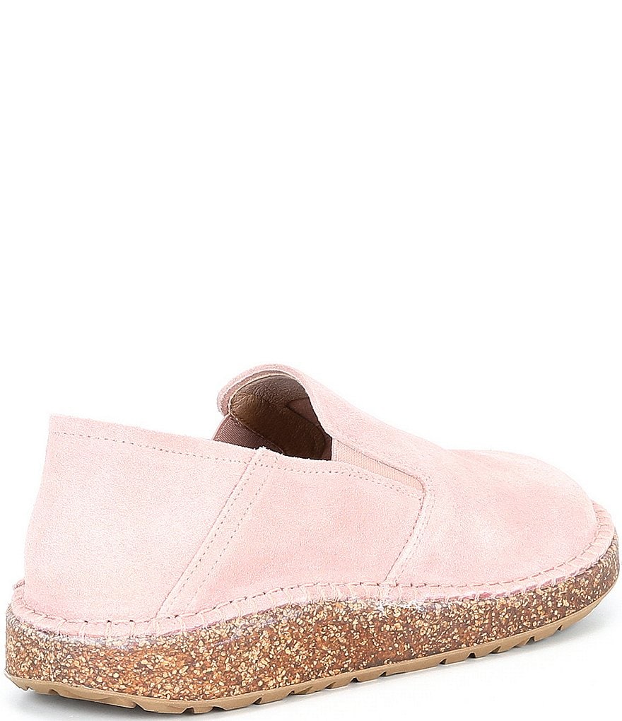 Trotters Harlow Lizard Patent Suede Leather Slip-Ons