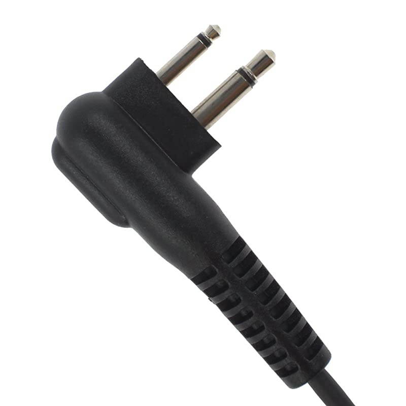 2-pin G Shape Earpiece Headset for Motorola Radio CP88 CP040 CP100 CP110 CP125 CP140 CP150 CP160 CP180 CP200 CP250 CP300 (Pack of 1)