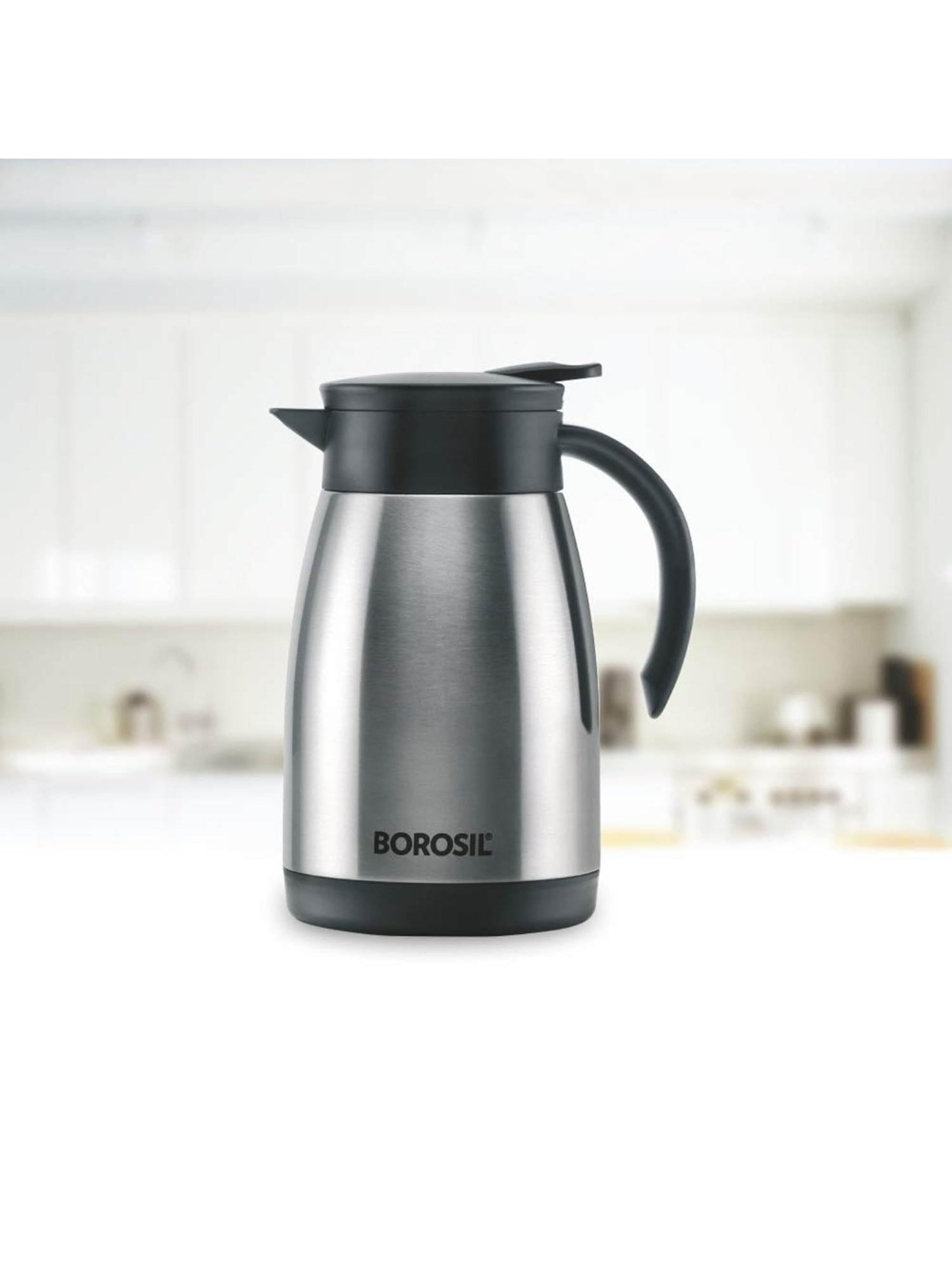 Borosil Silver Stainless Steel Wonder Jug (5700 ML)