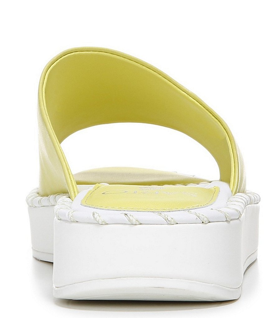 Sarto by Franco Sarto Zoe Leather Platform Slides