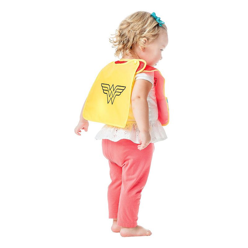 Bumkins Baby Girls' Wonderwoman Waterproof Superbib With Cape