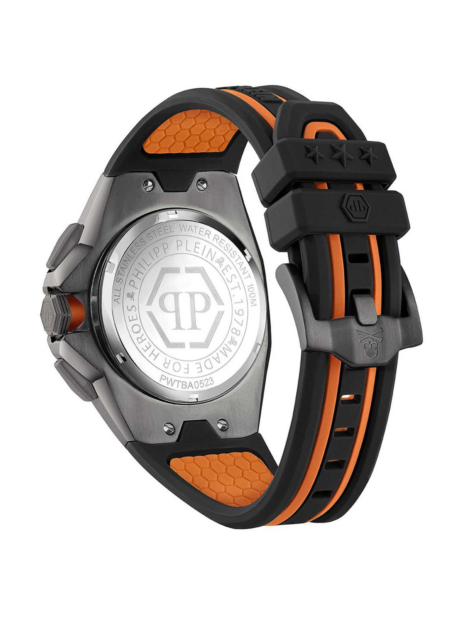 PHILIPP PLEIN Octagon Men Gun Round Dial Analog Watch - PWTBA0523