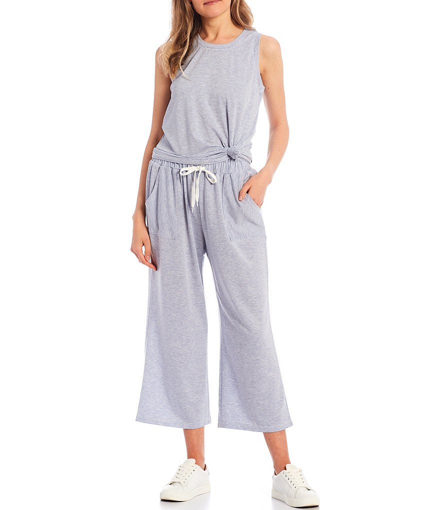 Honey & Sparkle Sleeveless Mini Stripe Knit Tank Top