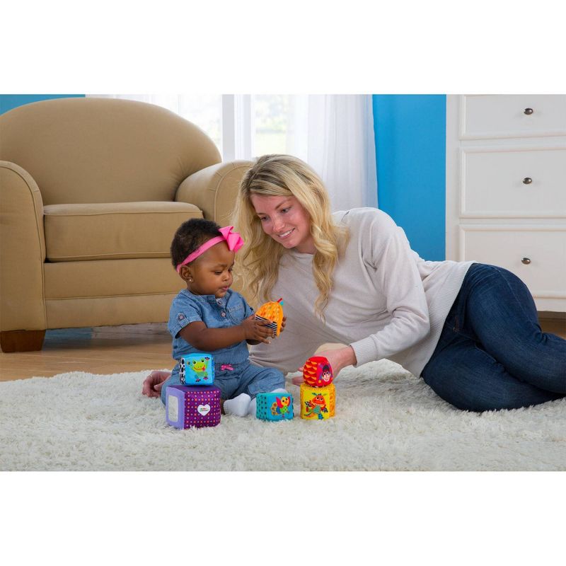 Lamaze Mix & Match Activity Blocks Baby Learning Toy