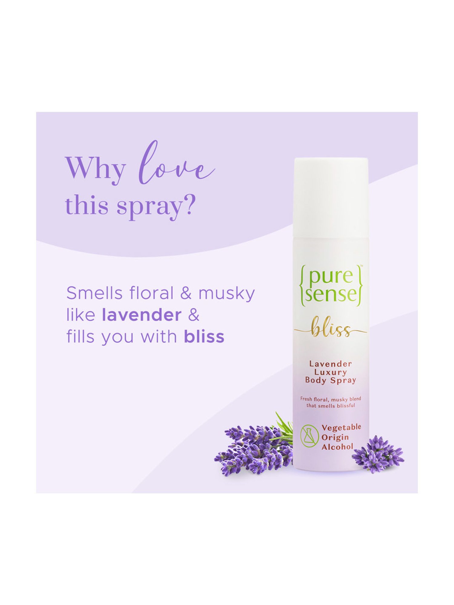Pure Sense Bliss Lavender Luxury Body Spray - 150 ml