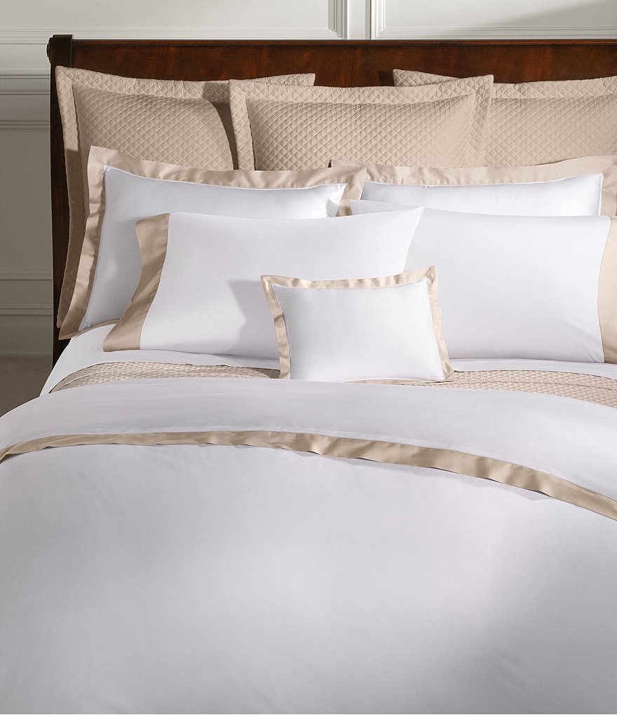 Ralph Lauren Organic Cotton Sateen Border Duvet Cover