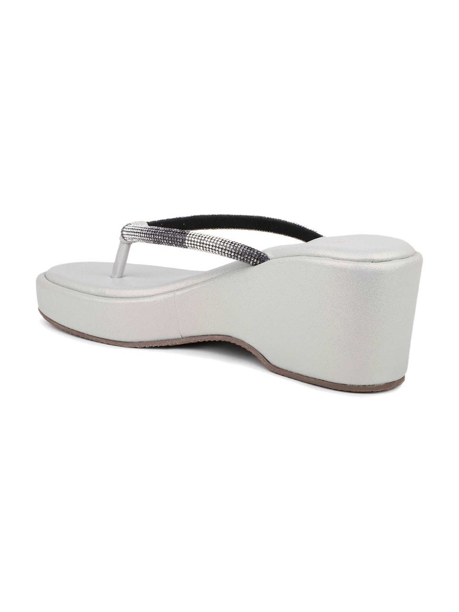 Inc.5 Women's Pewter Thong Wedges