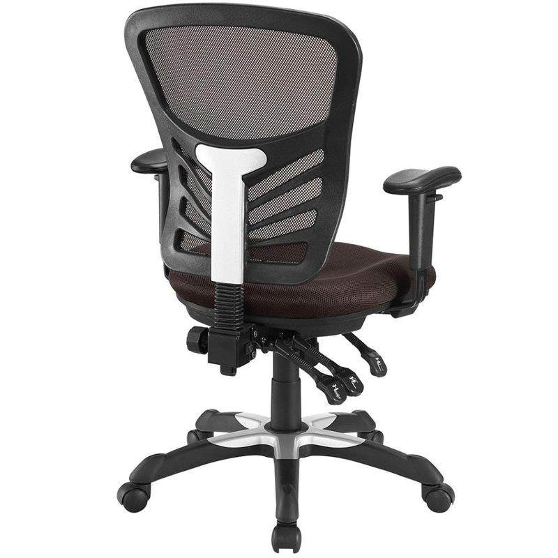 Articulate Mesh Office Chair in Brown