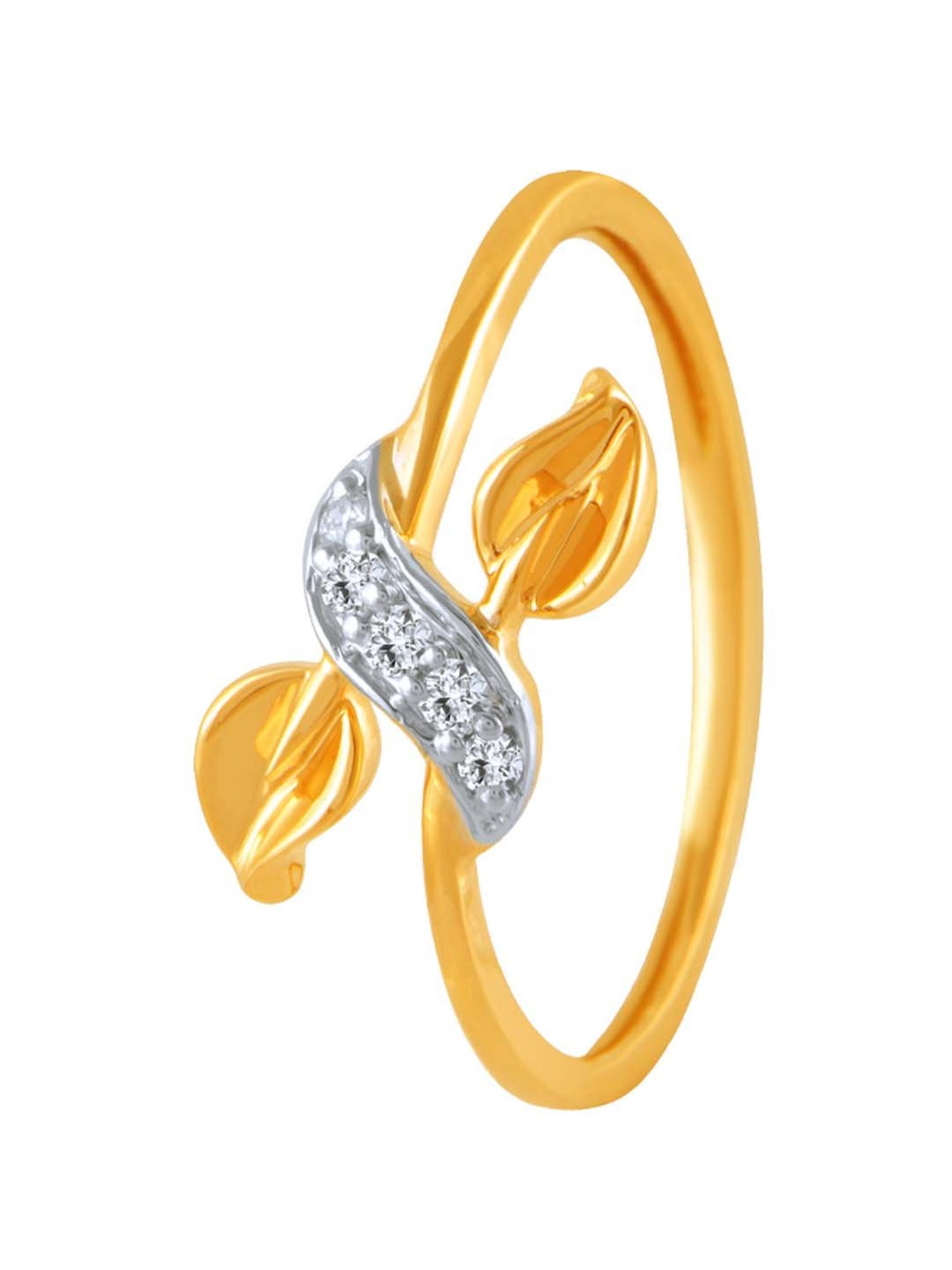 Mia By Tanishq Nature's Finest 14k Yellow Gold Radiant Sp Elegance Diamond Ring