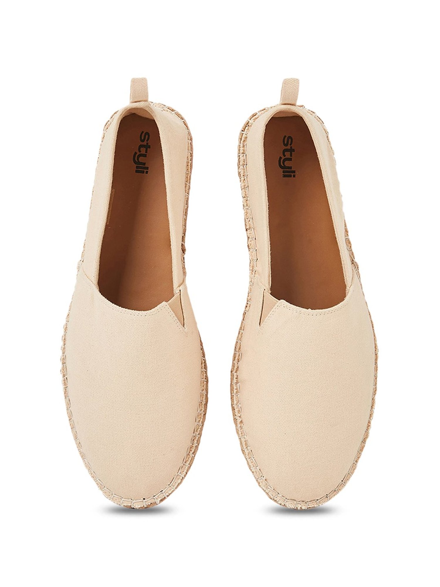 Styli Canvas Espadrille with Contrast Jute Sole