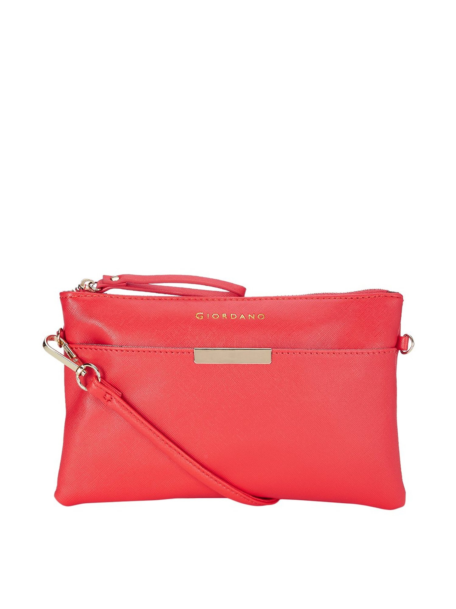 Giordano Red Solid Casual Wristlet Wallet for Women